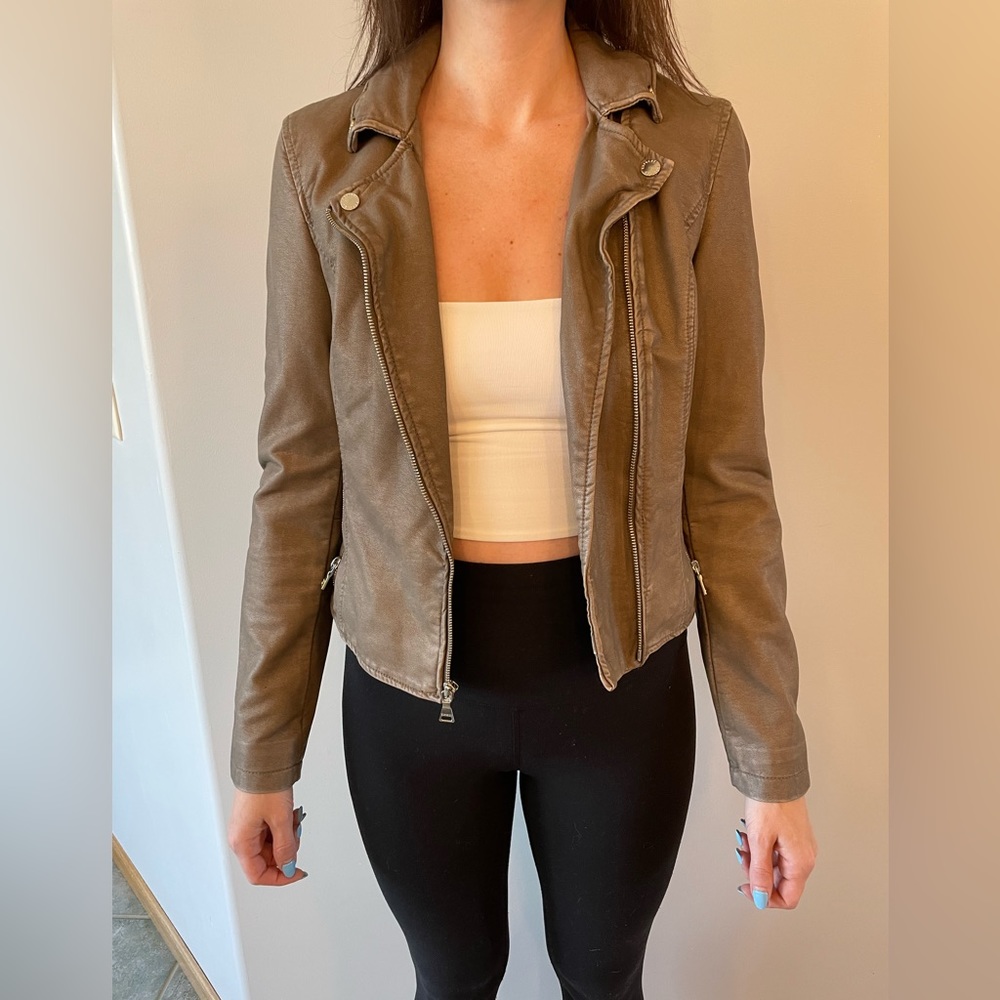 Express faux leather jacket